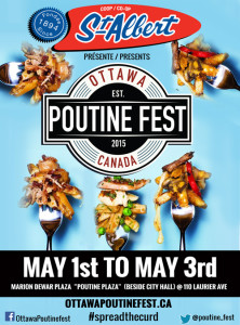 Poster Ottawa Poutine Fest - bleu - anglais